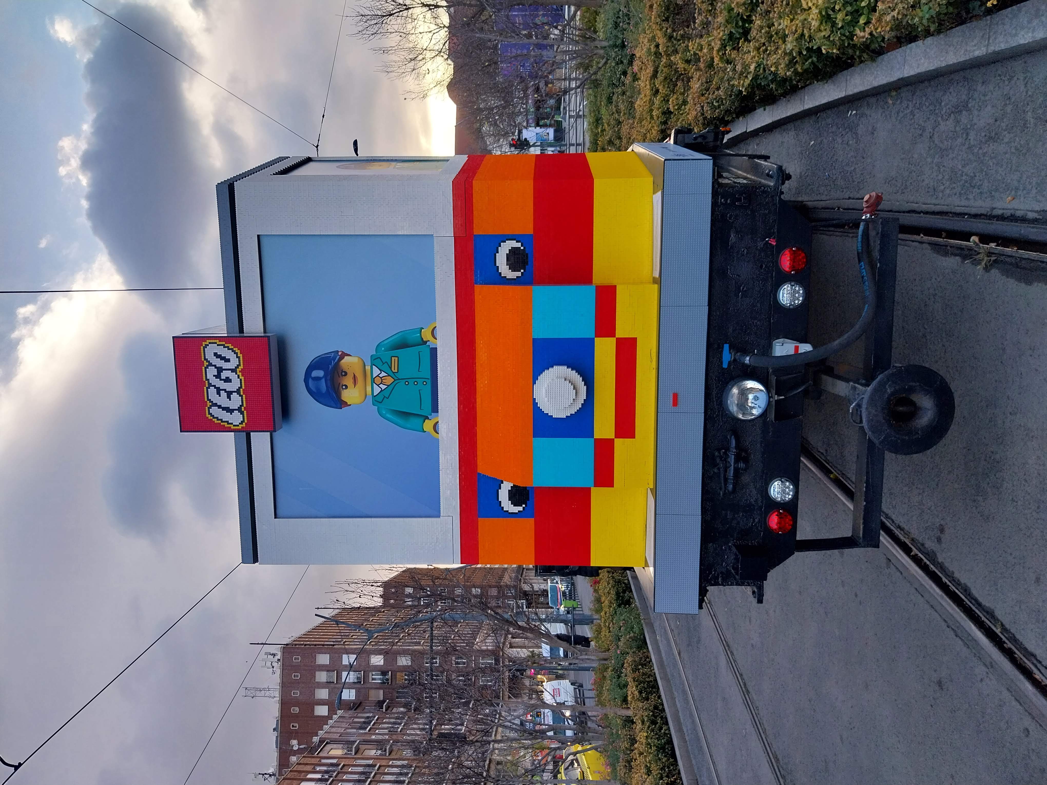 LEGO tram in Budapest's Deák Square