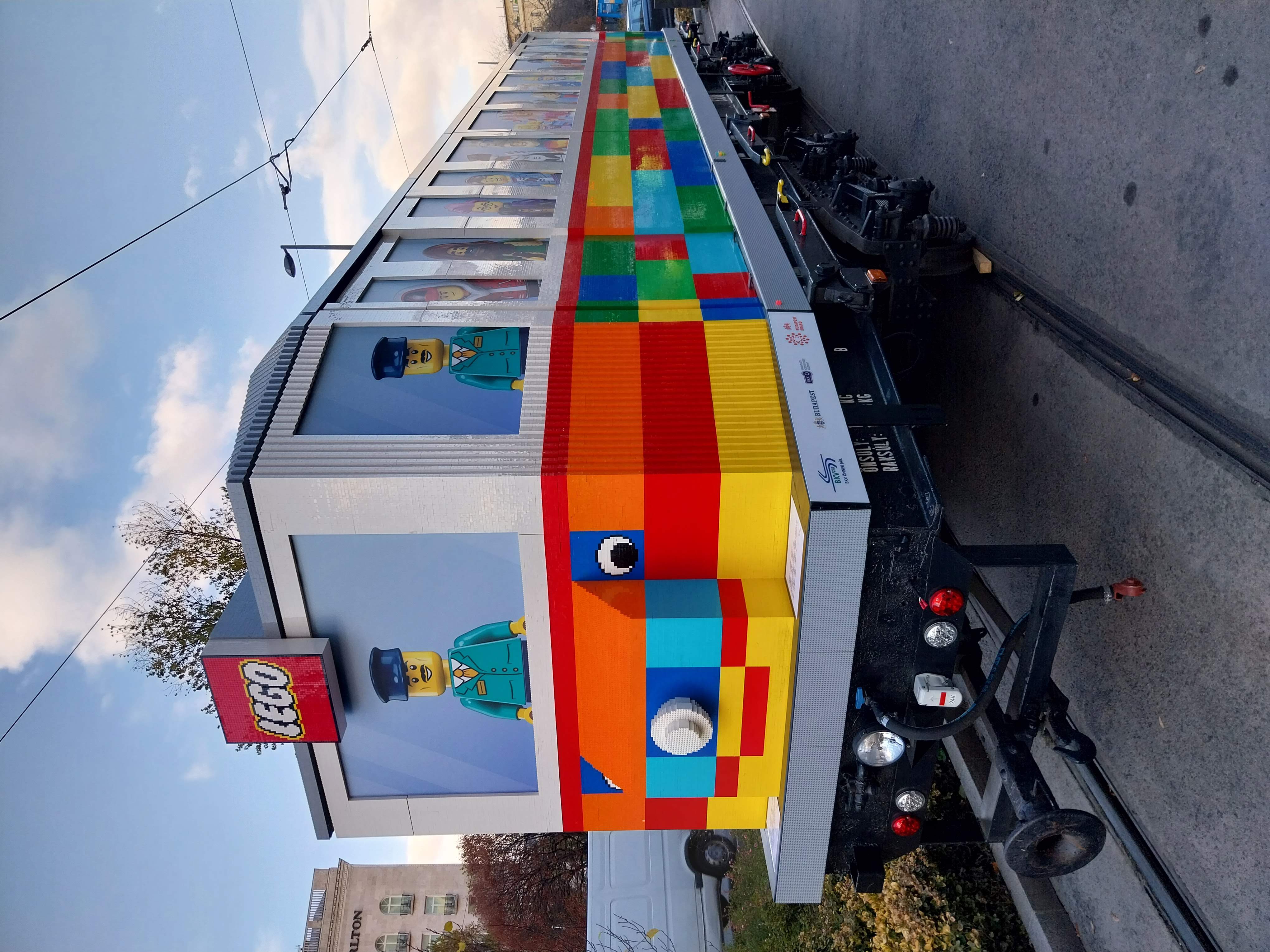 LEGO tram in Budapest's Deák Square